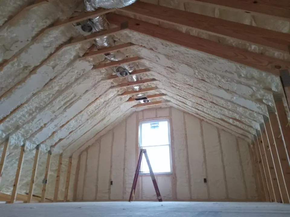 Spray foam roofing application for Crawl Space Insulation project in Forrest City